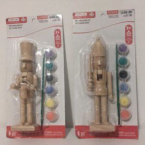 Set of 2 DIY Nutcracker Christmas Ornaments